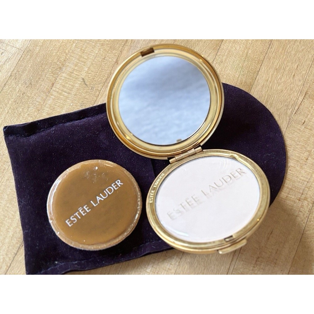 Vintage Estée Lauder Y2K 2000 Gold Lucidity Transparent 06 Mirror Compact Unused - Picture 6 of 8